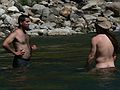August 12, 2007 - Sequoia National Forest, California.<br />Sati and David, who has dreadlocks that go past his waist.