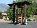 August 15, 2007 - Sequoia Natinal Forest, California.<br />Old gasoline pump still in operation at Kings Canyon Lodge.
