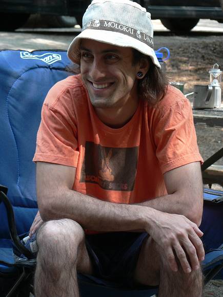 August 16, 2007 - Princess Campground, Sequoia National Forest, California.<br />Brad, the team's soundman.