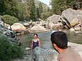 August 16, 2007 - Kings Canyon National Park, California.<br />Sati interviewing Curly.