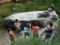 August 16, 2007 - Kings Canyon National Park, California.<br />It's Mike's turn to be interviewed and filmed.<br />Melody, Sati, Stacy, Brad, and Curly.