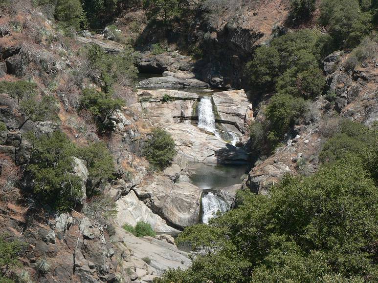 August 17, 2007 - Marble Falls Trail, Sequoia National Park, California.<br />Falls in the Marble Fork Kaweah River canyon.