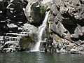 August 17, 2007 - At Marble Falls, Sequoia National Park, California.<br />Joyce swimming at the foot of the falls.