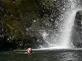 August 17, 2007 - At Marble Falls, Sequoia National Park, California.<br />Joyce swimming in rather chilly waters.