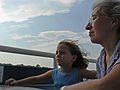 Sept. 8, 2007 - Newburyport, Massachusetts, harbor cruise.<br />Miranda and Joyce in the breeze.
