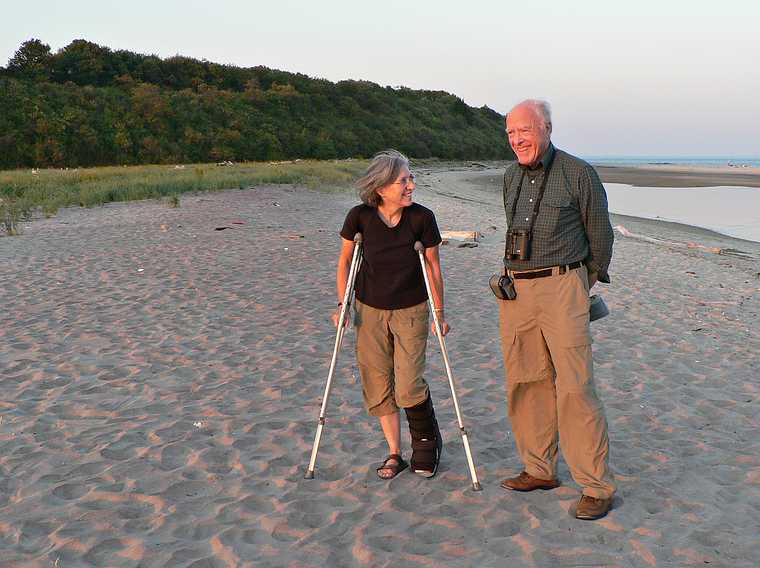 October 5, 2007 - Sandy Point State Reservation, Plum Island, Massachusetts.<br />Joyce and John.
