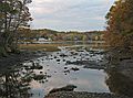 Nov. 5, 2007 - Maudslay State Park, Newburyport, Massachusetts.<br />Mouth of the Artichoke at very low tide from Curzon's Mill bridge