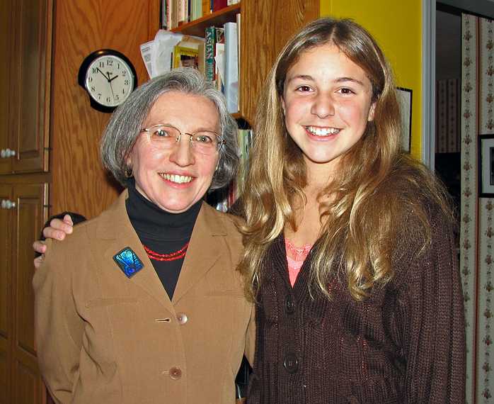 Nov. 22, 2007 - Thanksgiving dinner at Paul and Norma's, Tewksbury, Massachusetts.<br />Joyce and Marissa, who has outgrown her aunt.