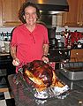 Nov. 22, 2007 - Thanksgiving dinner at Paul and Norma's, Tewksbury, Massachusetts.<br />Paul with the turkey.