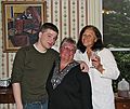 Nov. 22, 2007 - Thanksgiving dinner at Paul and Norma's, Tewksbury, Massachusetts.<br />Brandon, Norma, and Kim.