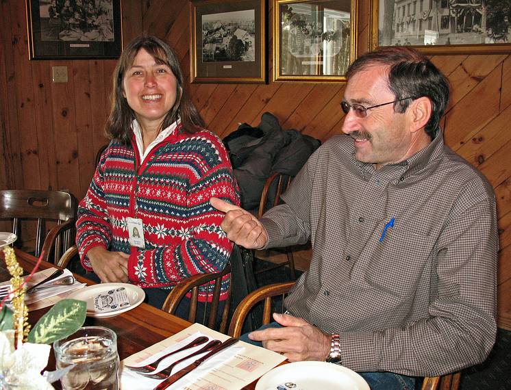 Dec. 17, 2007 - ScupperJack's, Acton, Massachusetts.<br />Barb's retirement luncheon after 26 yrs. at Bell Labs.<br />Barb and Wayne.