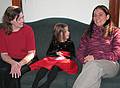 Dec. 25, 2007 - Merrimac, Massachusetts.<br />Holly, Miranda, and Melody socializing.