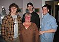 Dec. 26, 2007 - Merrimac, Massachusetts.<br />Norma with Michael, T.J. and Colin.