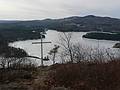 Jan. 13, 2008 - Camden, Maine.<br />Meganticook Lake seen from Maiden Cliff.