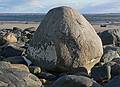 Jan. 20, 2008 - Sandy Point State Reservation, Plum Island, Massachusetts.<br />The rock with most of the surrounding sand washed away.