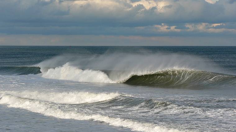 Jan. 30, 2008 - Parker River National Wildlife Refuge, Plum Island, Massachusetts.<br />The wind playing with the waves.