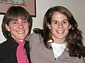 Feb. 23, 2008 - At Oscar and Leslie's in North Andover, Massachusetts.<br />Leslie and Sarah.