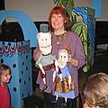 March 9, 2008 - Newburyport, Massachusetts.<br />Nancy Sanders after her puppet show at the Screening Room.