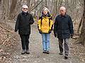 March 16, 2008 - Baltimore, Maryland.<br />A walk in Baiba and Ronnie's neighborhood.<br />Baiba, Joyce, and Ronnie.