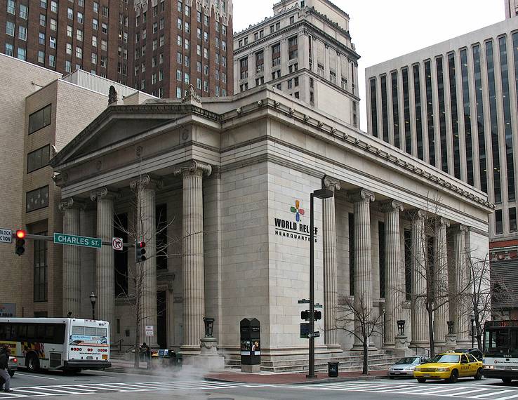 March 18, 2008 - Along Charles Street, downtown Baltimore, Maryland.