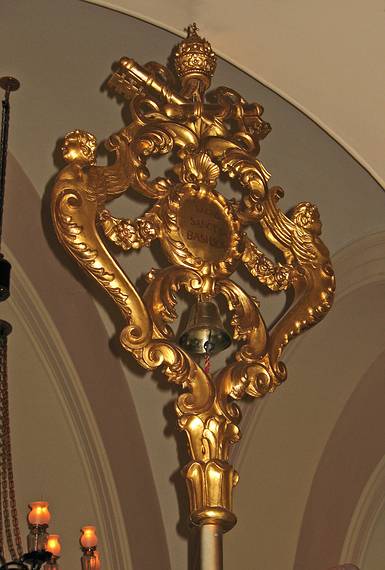 March 18, 2008 - The Basilica, Baltimore, Maryland.<br />A tintinnabulum or papal bell used to sound the approach of a papal procession.