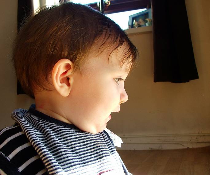 March 21, 2008 - Vogar, Iceland.<br />Markus just days short of his first birthday (photo by Eric).