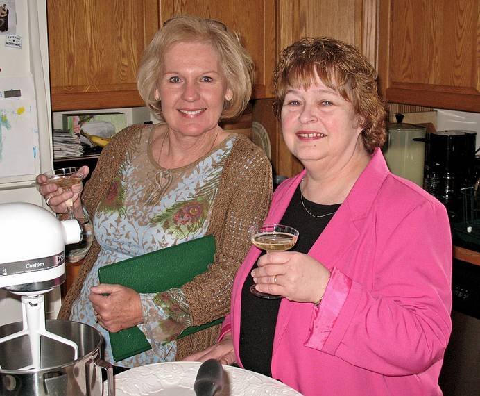 April 13, 2008 - Merrimac, Massachusetts.<br />Joyce's High School class get together.<br />Kathy and Joyce (one of three here today).
