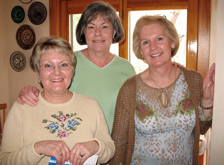 April 13, 2008 - Merrimac, Massachusetts.<br />Joyce's High School class get together.<br />Carol, Maureen, and Kathy.
