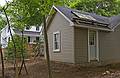 June 1, 2008 - Merrimac, Massachusetts.<br />View of the new fence toward Ed's house from the lot corner.