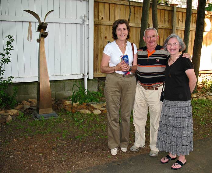 June 10. 2008 - Merrimac, Massachusetts.<br />Salvador's and Asuncion's visit from Spain.<br />Asuncion, Salvador, and Joyce in the driveway.