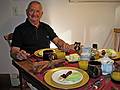 June 11, 2008 - Merrimac, Massachusetts.<br />Salvador at the breakfast table.