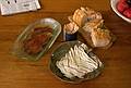 June 21, 2008 - Baltimore, Maryland.<br />Elevenses: mojama (air dried tuna), boquerones (fresh anchovies) and bread.