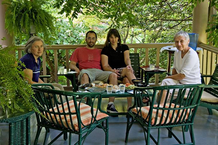 June 22, 2008 - Baltimore, Maryland.<br />Joyce, Julian, Gisela, and Baiba at lunch.