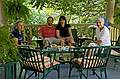 June 22, 2008 - Baltimore, Maryland.<br />Joyce, Julian, Gisela, and Baiba at lunch.
