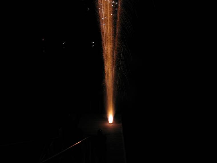 July 4, 2008 - At John and Priscilla's in Newmarket, New Hampshire.<br />Eriks' provided the fireworks for us to enjoy.