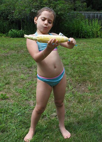 July 17, 2008 - Lawrence, Massachusetts.<br />Miranda observing her work.