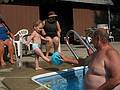 July 17, 2008 - Lawrence, Massachusetts.<br />Marion watching Matthew and Dominic play with the ball.