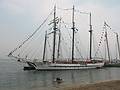 July 20, 2008 - Salisbury Beach State Reservation, Massachusetts.<br />170 foot long tall ship "Mystic".