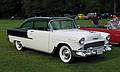 August 9, 2008 - Merrimac, Massachusetts.<br />Saturday antique car show at Skips restaurant.<br />1955 Chevrolet Bel-Air.