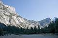 Sept. 4, 2008 - Yosemite National Park, California.<br />View up valley from dry Mirror Lake.