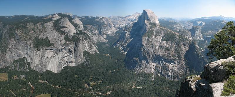 Sept 4, 2008 - Glacier Point, Yosemite National Park, California.<br />Composite of six photos.