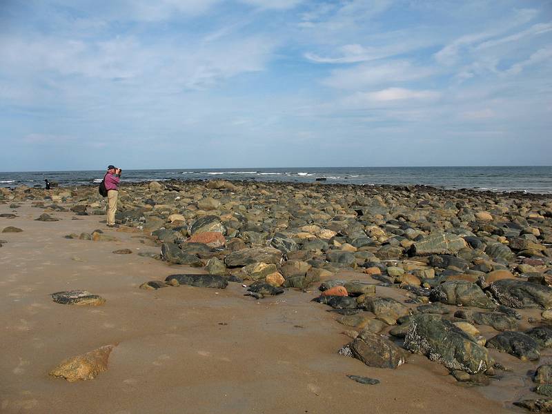 Sept. 25, 2008 - Sandy Point State Reservation, Plum Island, Massachusetts.<br />John doing his thing.