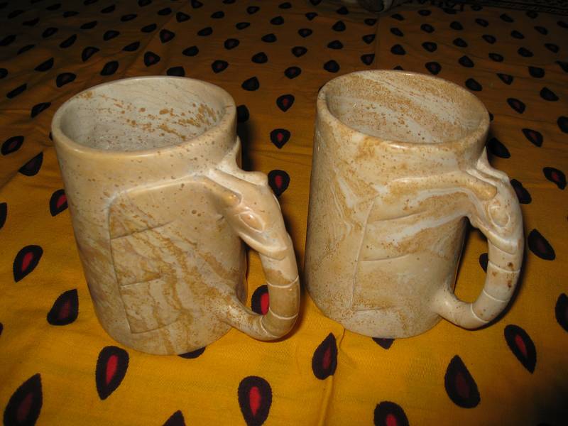 Sept. 27, 2008 - Newburyport, Massachusetts.<br />Annual African Dinner & Dance at the Elks Lodge.<br />African soapstone mugs.