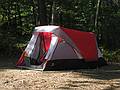 October 4, 2008 - Nickerson State Park, Brewster, Cape Cod, Massachusetts.<br />Deb's tent, our home for two nights.