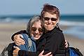 October 4, 2008 - Nauset Beach, Orleans, Cape Cod, Massachusetts.<br />Joyce and Deb.