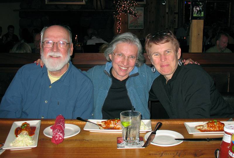 October 4, 2008 - Orleans, Cape Cod, Massachusetts.<br />Egils, Joyce and Deb at Joe's Bar and Grill.