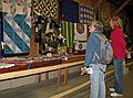 October 11, 2008 - At the Sandwich Fair, Sandwich, New Hampshire.<br />Joyce and Carol admiring the quilts.