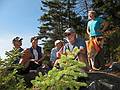 October 12, 2008 - Atop Mt. Morgan, Grafton County, New Hampshire.<br />Bill, Carol, Moe, Fred, Joyce, and Mackie, the dog.