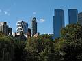 October 18, 2008 - Central Park, Manhattan, New York.<br />View back towards buildings at Columbus Circle.