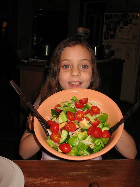 Nov. 22, 2008 - Merrimac, Massachusetts.<br />Miranda's salad.